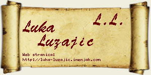 Luka Lužajić vizit kartica